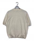 BARNEYS NEWYORKバーニーズ・ニューヨーク）の古着「ワッフルニットTシャツ」｜アイボリー