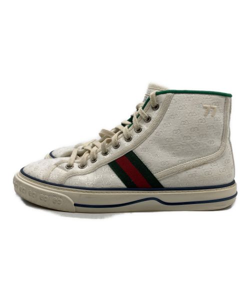 GUCCI（グッチ）GUCCI (グッチ) ハイカットスニーカー ホワイト サイズ:6の古着・服飾アイテム