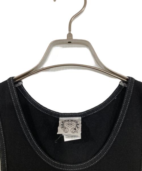 CHROME HEARTS（クロムハーツ）CHROME HEARTS (クロムハーツ) ロゴタンクトップ ブラック サイズ:Ⅿの古着・服飾アイテム