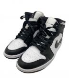 NIKEナイキ）の古着「エアジョーダン1 ミッド "ブラック/ホワイト"」｜ホワイト