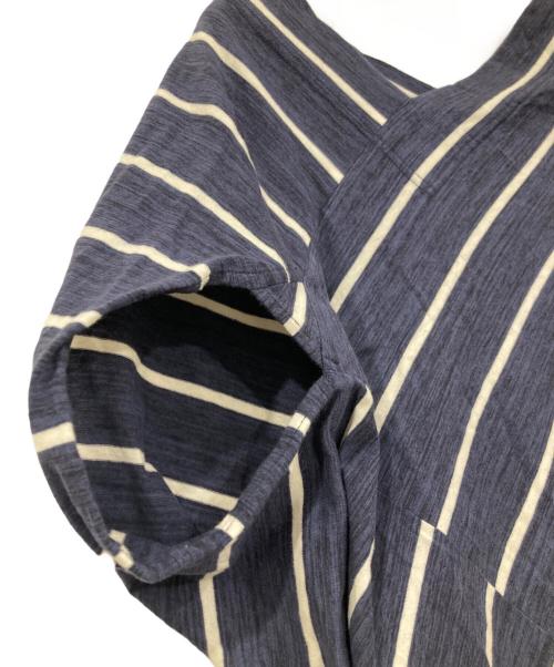 Vivienne Westwood ANGLOMANIA（ヴィヴィアンウエストウッドアングロマニア）Vivienne Westwood ANGLOMANIA (ヴィヴィアンウエストウッドアングロマニア) 変形デザイン半袖ワンピース ネイビー サイズ:SIZE 38の古着・服飾アイテム