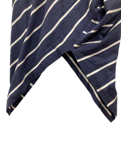 Vivienne Westwood ANGLOMANIA（ヴィヴィアンウエストウッドアングロマニア）Vivienne Westwood ANGLOMANIA (ヴィヴィアンウエストウッドアングロマニア) 変形デザイン半袖ワンピース ネイビー サイズ:SIZE 38の古着・服飾アイテム