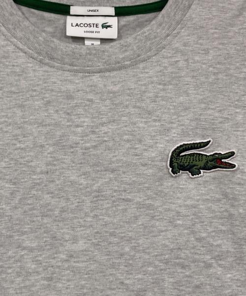 LACOSTE（ラコステ）LACOSTE (ラコステ) クルーネックカットソー グレー サイズ:Ⅿの古着・服飾アイテム