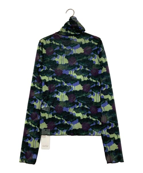 GVGV（ジーヴィージーヴィー）GVGV (ジーヴィージーヴィー) FLORAL STRECH TULL グリーン サイズ:Sの古着・服飾アイテム