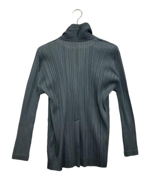 PLEATS PLEASE（プリーツプリーズ）PLEATS PLEASE (プリーツプリーズ) プリーツ1Bテーラードジャケット グリーン サイズ:4の古着・服飾アイテム