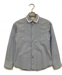 GUCCI（グッチ）の古着「ブザムシャツ/長袖シャツ」｜ブルー