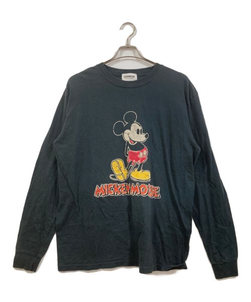 BOWWOW（バウワウ）BOWWOW (バウワウ) DISNEY (ディズニー) フロッキープリントカットソー ブラック サイズ:Lの古着・服飾アイテム