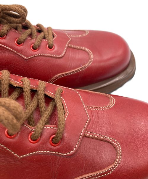 Tricker's（トリッカーズ）Tricker's (トリッカーズ) レザースニーカー レッド サイズ:6の古着・服飾アイテム