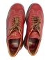 中古・古着 Tricker's (トリッカーズ) レザースニーカー レッド サイズ:6：11000円