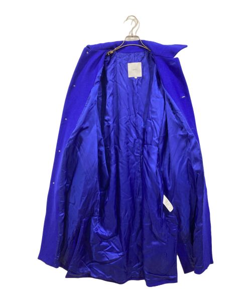 UN3D.（アンスリード）UN3D. (アンスリード) ステンカラーオーバーコート ブルー サイズ:36の古着・服飾アイテム