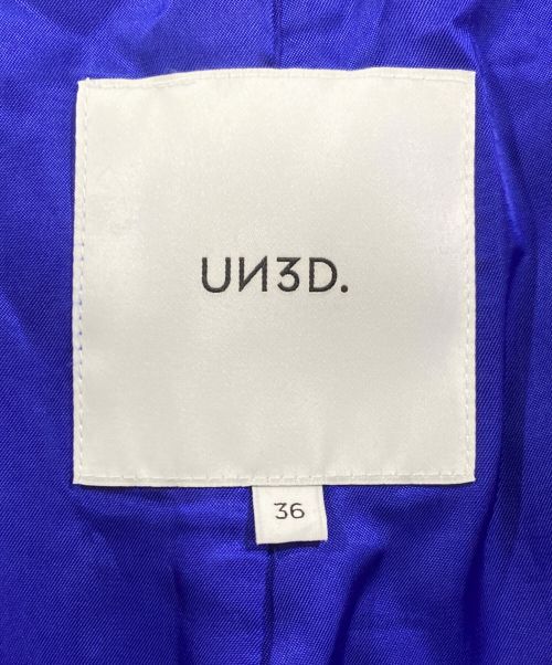 UN3D.（アンスリード）UN3D. (アンスリード) ステンカラーオーバーコート ブルー サイズ:36の古着・服飾アイテム