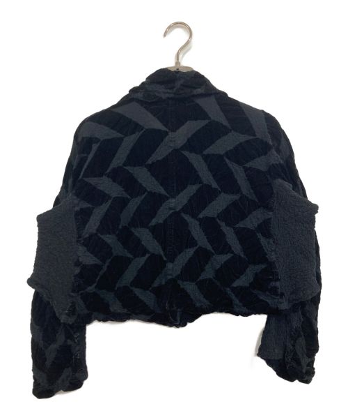 me ISSEY MIYAKE（ミーイッセイ ミヤケ）me ISSEY MIYAKE (ミーイッセイ ミヤケ) シワ加工シャツ ブラック サイズ:-の古着・服飾アイテム