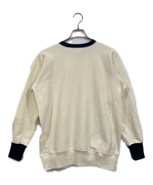 Champion REVERSE WEAVE（チャンピオン リバース ウィーブ）Champion REVERSE WEAVE (チャンピオン リバース ウィーブ) クルーネックスウェットシャツ アイボリー サイズ:Ⅿの古着・服飾アイテム
