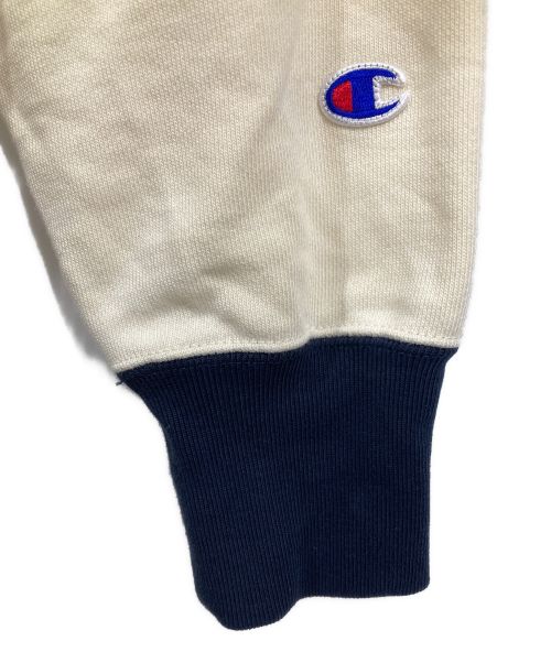 Champion REVERSE WEAVE（チャンピオン リバース ウィーブ）Champion REVERSE WEAVE (チャンピオン リバース ウィーブ) クルーネックスウェットシャツ アイボリー サイズ:Ⅿの古着・服飾アイテム