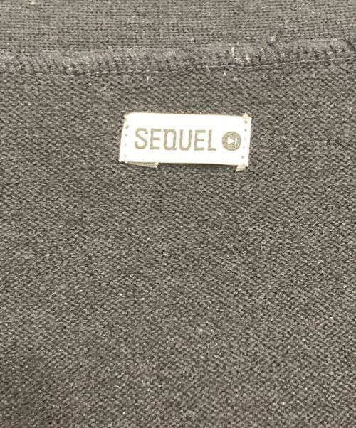 SEQUEL（シークエル）SEQUEL (シークエル) RACCOON KNIT CARDIGAN SEQUEL/カーディガン ブラック サイズ:Ⅼの古着・服飾アイテム