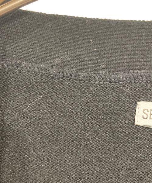 SEQUEL（シークエル）SEQUEL (シークエル) RACCOON KNIT CARDIGAN SEQUEL/カーディガン ブラック サイズ:Ⅼの古着・服飾アイテム