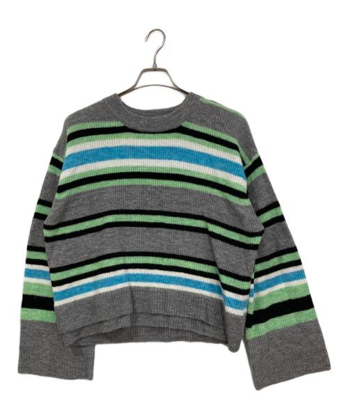 JOURNAL STANDARD（ジャーナルスタンダード）JOURNAL STANDARD (ジャーナルスタンダード) マフラーセットマルチボーダープルオーバー グレー サイズ:サイズ表記なしの古着・服飾アイテム