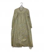 Sally Scottサリースコット）の古着「シャツワンピース」｜グリーン