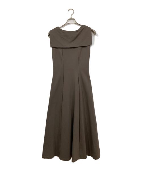 HER LIP TO（ハーリップトゥ）Her lip to (ハーリップトゥ) Front Lace-Up Midi Dress ブラウン サイズ:Sの古着・服飾アイテム