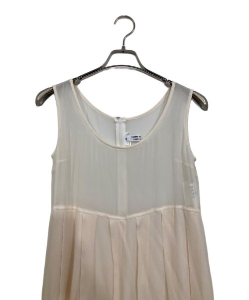 COMME des GARCONS COMME des GARCONS（コムデギャルソン コムデギャルソン）COMME des GARCONS COMME des GARCONS (コムデギャルソン コムデギャルソン) シルクノースリーブワンピース ベージュ サイズ:XSの古着・服飾アイテム