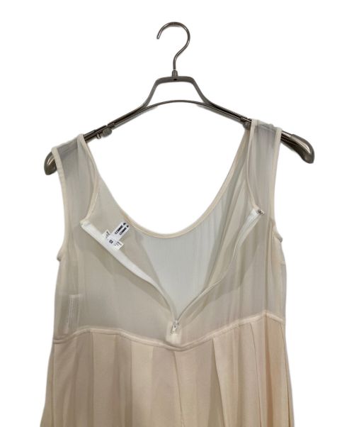 COMME des GARCONS COMME des GARCONS（コムデギャルソン コムデギャルソン）COMME des GARCONS COMME des GARCONS (コムデギャルソン コムデギャルソン) シルクノースリーブワンピース ベージュ サイズ:XSの古着・服飾アイテム