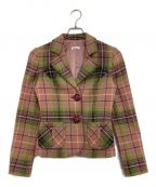MAX&Co.マックスアンドコー）の古着「チェックジャケット」｜ピンク