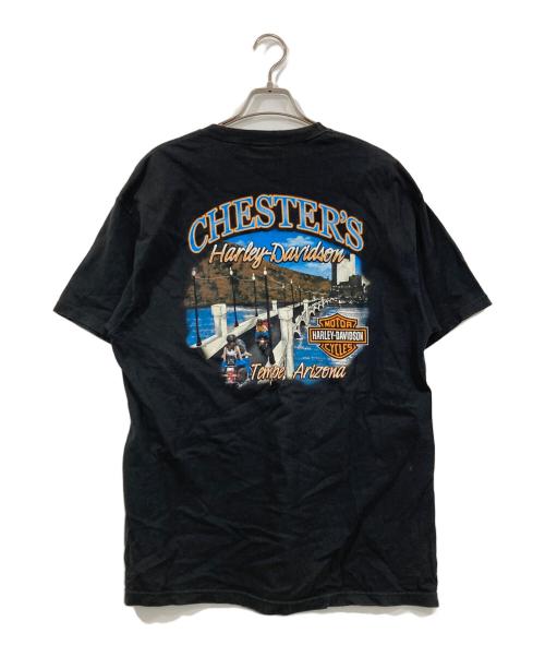 HARLEY-DAVIDSON（ハーレーダビッドソン）HARLEY-DAVIDSON (ハーレーダビッドソン) プリントTシャツ ブラック サイズ:Lの古着・服飾アイテム