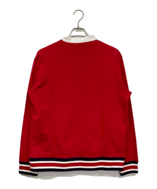 Champion（チャンピオン）Champion (チャンピオン) ヘンリーネックスウェット レッド サイズ:Lの古着・服飾アイテム