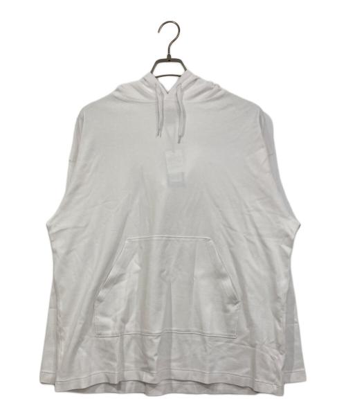 Gymphlex（ジムフレックス）Gymphlex (ジムフレックス) インターロック プルオーバーパーカー ホワイト サイズ:Lの古着・服飾アイテム