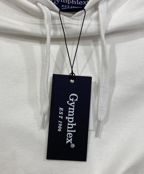 Gymphlex（ジムフレックス）Gymphlex (ジムフレックス) インターロック プルオーバーパーカー ホワイト サイズ:Lの古着・服飾アイテム