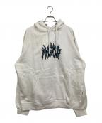 WASDED PARISウェイステッドパリス）の古着「Hoodie Giant Monster/パーカー」｜ホワイト