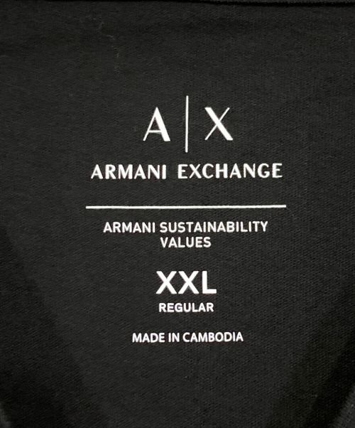 ARMANI EXCHANGE（アルマーニ エクスチェンジ）ARMANI EXCHANGE (アルマーニ エクスチェンジ) 長袖Tシャツ ブラック サイズ:XXLの古着・服飾アイテム