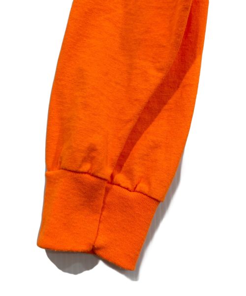 HARLEY-DAVIDSON（ハーレーダビッドソン）HARLEY-DAVIDSON (ハーレーダビッドソン) 長袖プリントTシャツ オレンジ サイズ:Mの古着・服飾アイテム