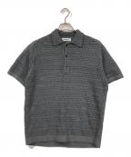 MONKEY TIMEモンキータイム）の古着「シアー クロシェット ポロシャツ」｜グレー