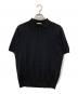 UNITED ARROWS（ユナイテッドアローズ）の古着「コットン ポリエステル ショートスリーブ ニット ポロシャツ ―COZY― ウォッシャブル ・抗菌防臭」｜ブラック