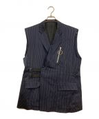 YUKI HASHIMOTOユウキハシモト）の古着「ストライプベスト」｜ネイビー