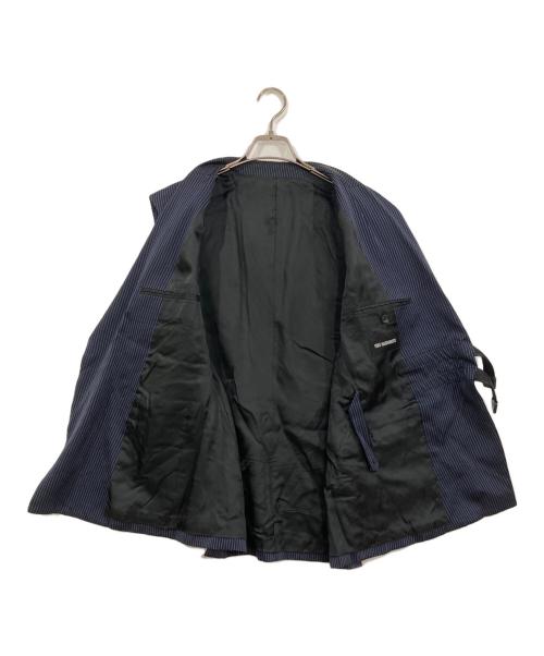 YUKI HASHIMOTO（ユウキハシモト）YUKI HASHIMOTO (ユウキハシモト) ストライプベスト ネイビー サイズ:48の古着・服飾アイテム