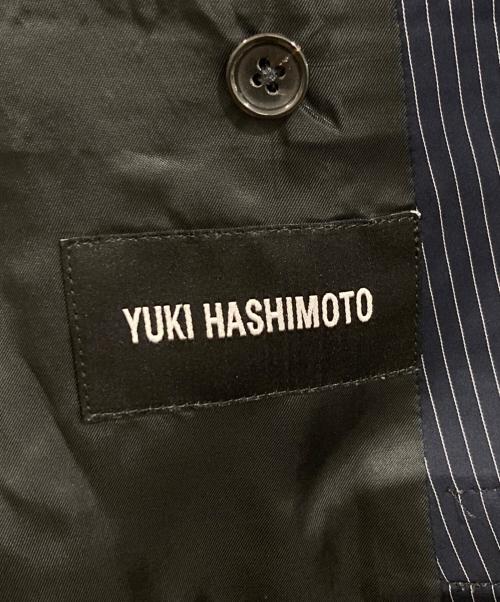 YUKI HASHIMOTO（ユウキハシモト）YUKI HASHIMOTO (ユウキハシモト) ストライプベスト ネイビー サイズ:48の古着・服飾アイテム