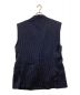 YUKI HASHIMOTO (ユウキハシモト) ストライプベスト ネイビー サイズ:48：7000円