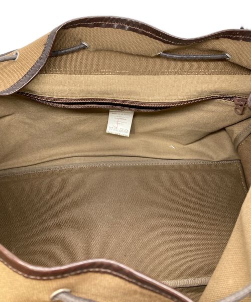 Y's for men（ワイズフォーメン）Y's for men (ワイズフォーメン) キャンバスショルダーバッグ ブラウンの古着・服飾アイテム