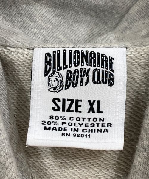 BILLIONAIRE BOYS CLUB（ビリオネアボーイズクラブ）BILLIONAIRE BOYS CLUB (ビリオネアボーイズクラブ) プルオーバーパーカー グレー サイズ:XLの古着・服飾アイテム