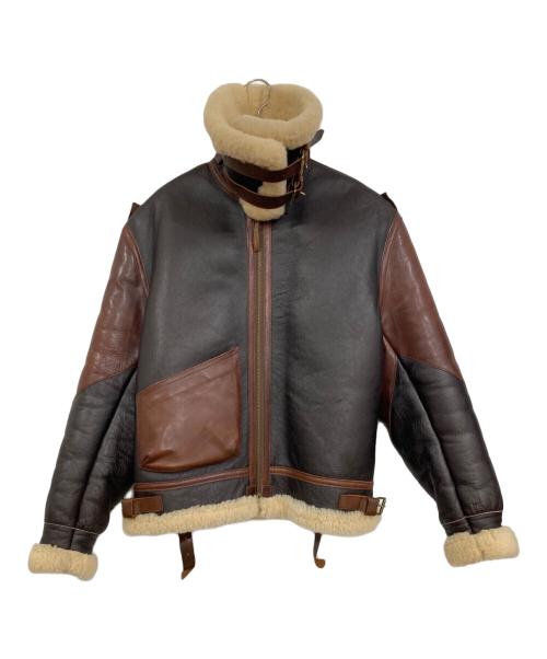 Aero LEATHER（エアロレザー）Aero LEATHER (エアロレザー) Ｂ-3フライトジャケット 大戦モデル ブラウン サイズ:38の古着・服飾アイテム