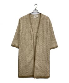 TODAYFUL（トゥデイフル）の古着「ニットジャガードガウン」｜ベージュ