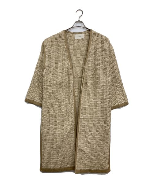 TODAYFUL（トゥデイフル）TODAYFUL (トゥデイフル) ニットジャガードガウン ベージュ サイズ:36の古着・服飾アイテム