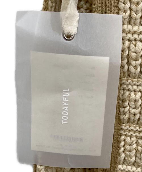 TODAYFUL（トゥデイフル）TODAYFUL (トゥデイフル) ニットジャガードガウン ベージュ サイズ:36の古着・服飾アイテム