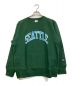 Champion（チャンピオン）の古着「カレッジロゴスウェット」｜グリーン