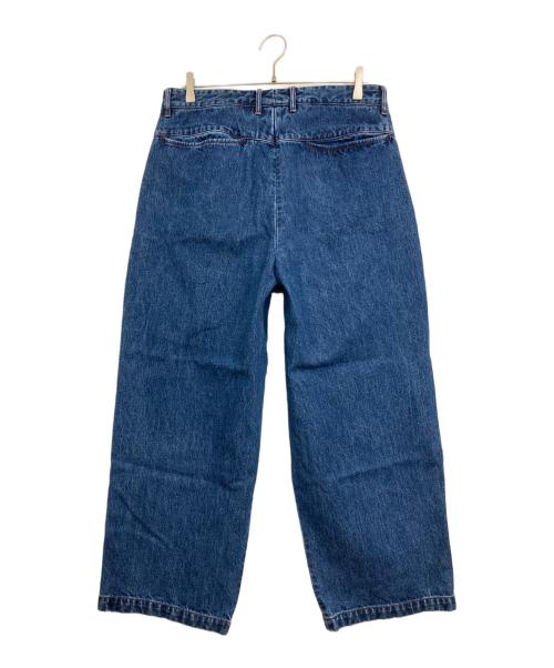 FARAH（ファーラー）FARAH (ファーラー) One-tuck Wide Tapered Pants/デニムパンツ ブルー サイズ:34の古着・服飾アイテム