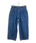 FARAH（ファーラー）の古着「One-tuck Wide Tapered Pants/デニムパンツ」｜ブルー