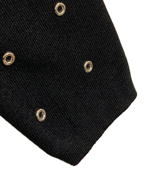 Diagram GRACE CONTINENTAL（ダイアグラム グレースコンチネンタル）Diagram GRACE CONTINENTAL (ダイアグラム グレースコンチネンタル) ドットニットトップ ブラック サイズ:36の古着・服飾アイテム