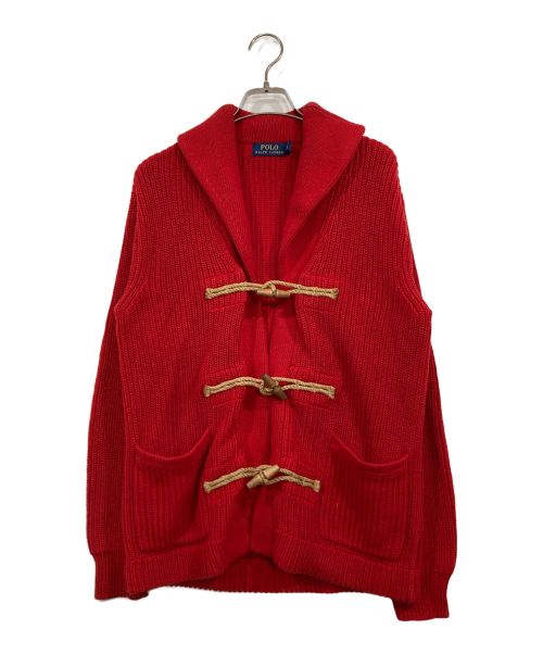 POLO RALPH LAUREN（ポロ・ラルフローレン）POLO RALPH LAUREN (ポロ・ラルフローレン) ショールカラーカーディガン レッド サイズ:Sの古着・服飾アイテム